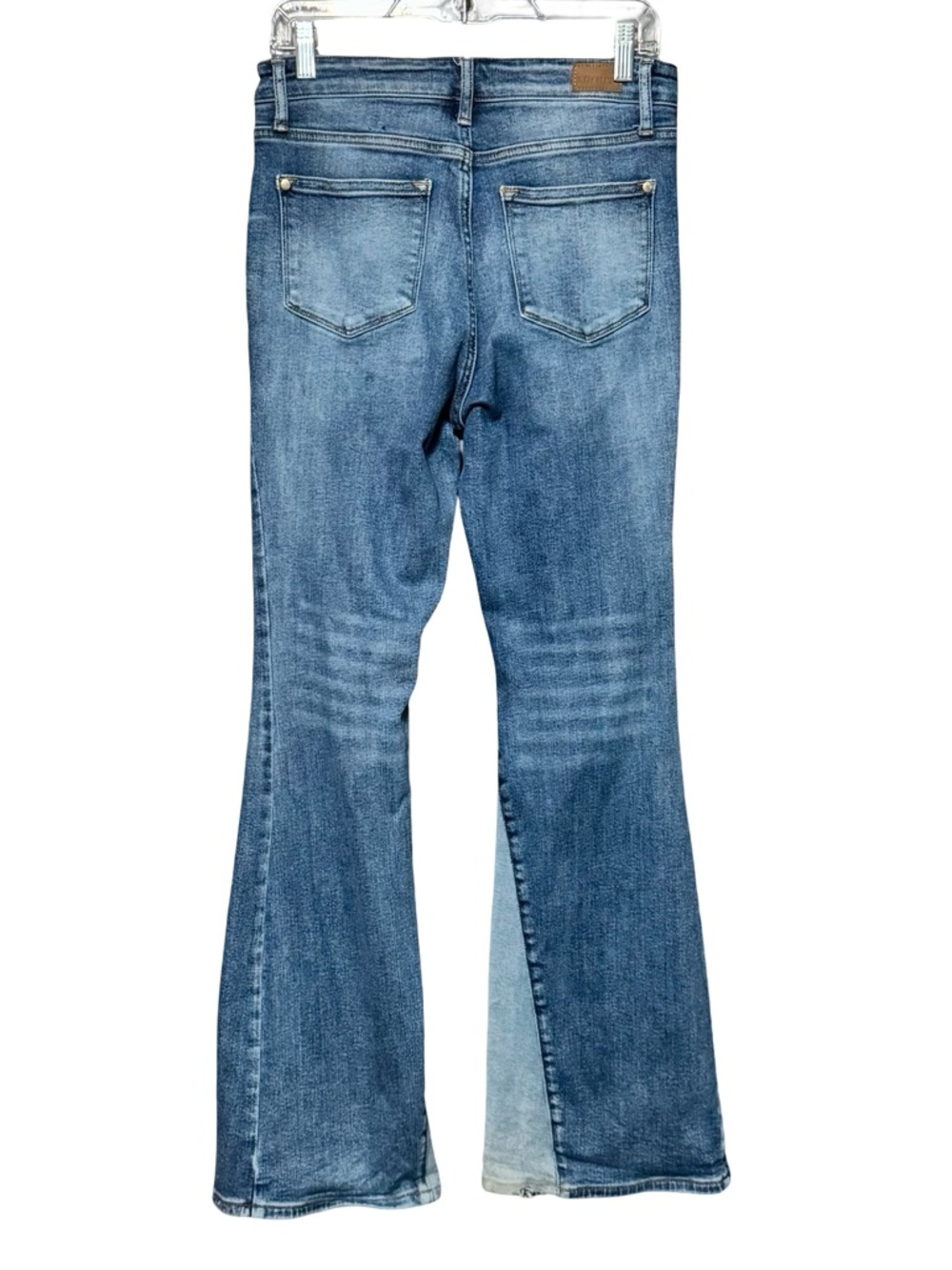 Judy Blue Flare Fit Two Tone Flared Panel Denim Jeans size 29 - Picture 5 of 14